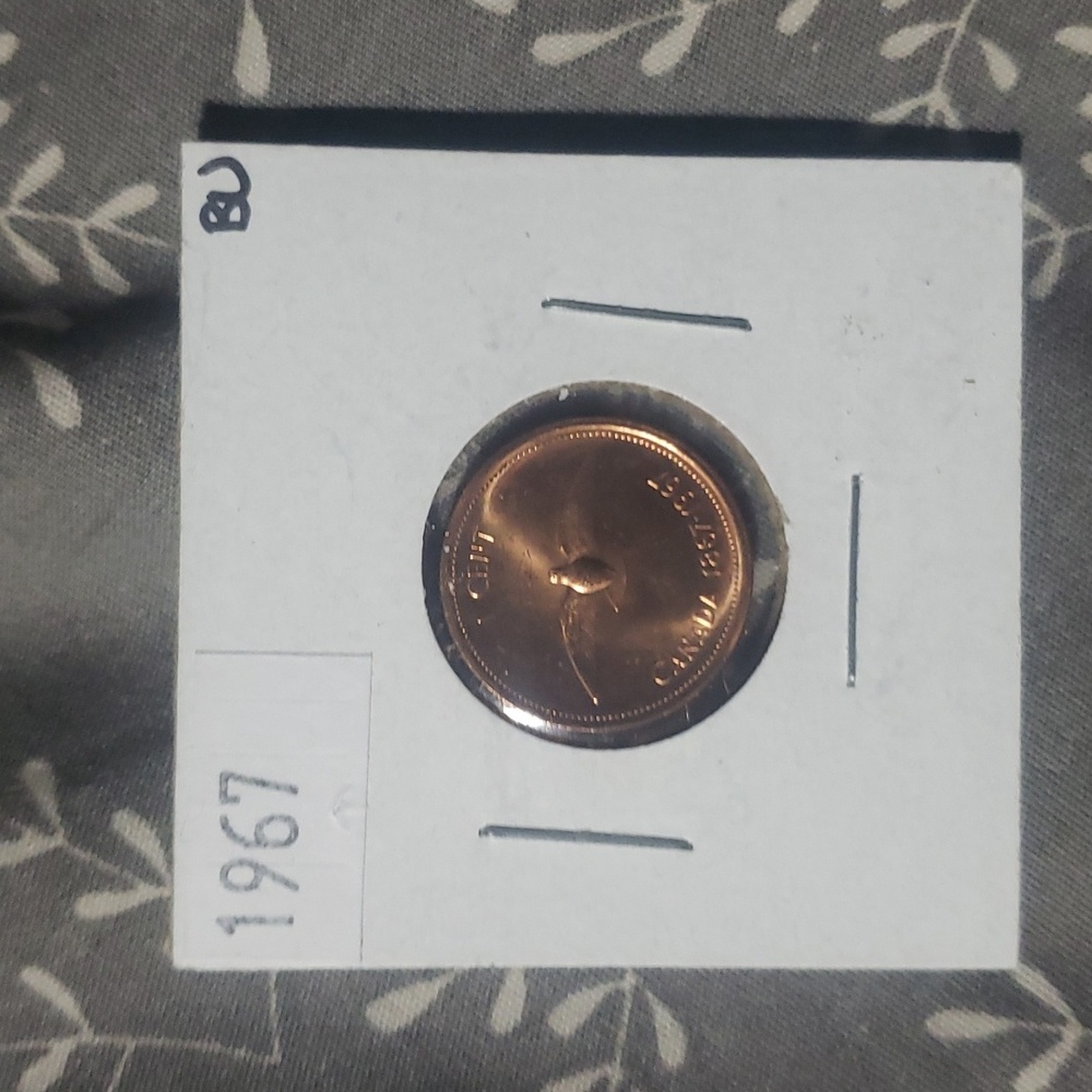 1967 BU penny